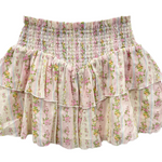 KatieJNYC Brooke Skirt - woflow - Shabby Floral Stripe