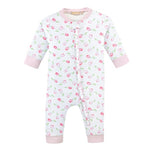 Baby Club Chic Baby Tulips Ruffle Zip Coverall