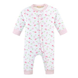 Baby Club Chic Baby Tulips Ruffle Zip Coverall
