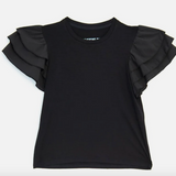 KatiejNYC Erin Ruffle Sleeve Tee