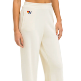 Aviator Nation Wide Leg Pocket Sweatpants - Vintage White