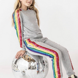 Lola & the Boys Sequin Rainbow Tracksuit