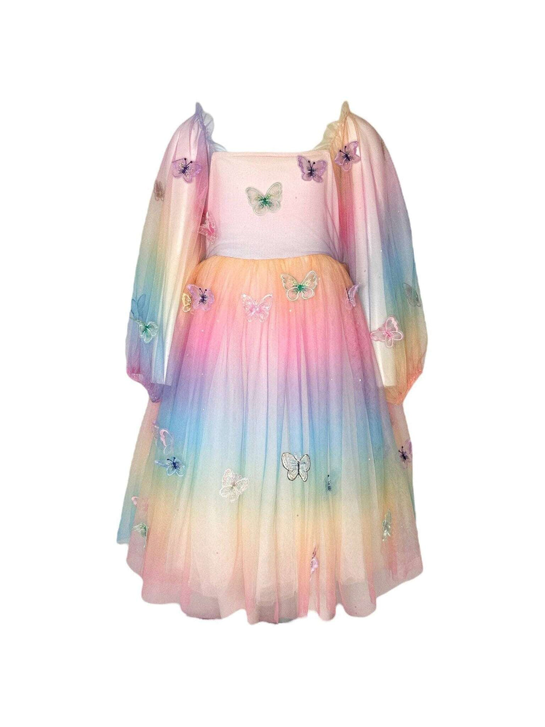 Lola & the Boys Rainbow Butterfly Ombre Dress Skipper & Scout 