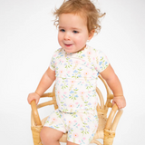 Angel Dear Simple Pretty Floral Short Loungewear Set