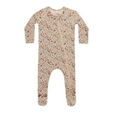 Quincy Mae BAMBOO ZIP FOOTIE || POSY