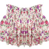 KatieJNYC Brooke Skirt - Winter White Bow Floral