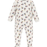 Petit Bateau Latte Hat Print Footie