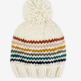 The Blueberry Rainbow Stripe Knit Hat