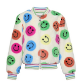 Lola & The Boys Rainbow Emoji Plush Coat