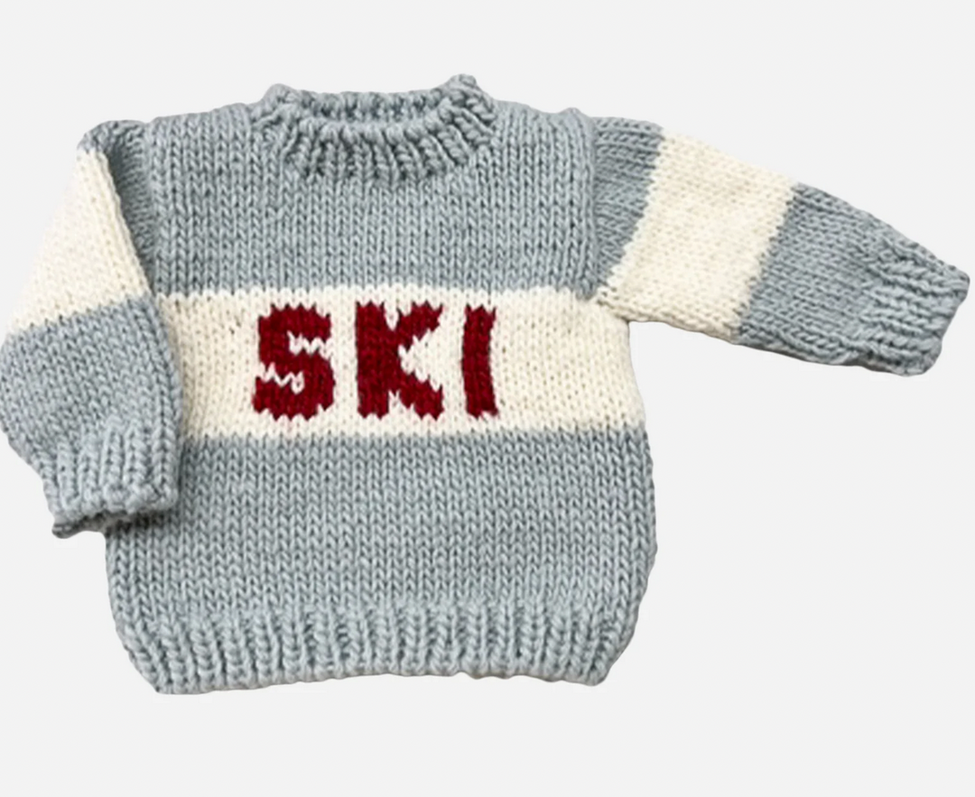 The Blueberry Hill Ski Sweater - Bowie Grey Skipper & Scout 