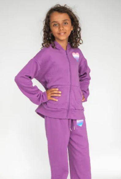 FBZ Rainbow Heart Zip Hoodie Skipper & Scout 