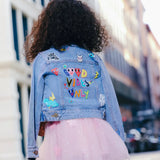 Lola & the Boys You Rock Painted Denim Jacket