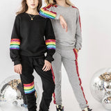 Lola & The Boys Rainbow Sequin Set