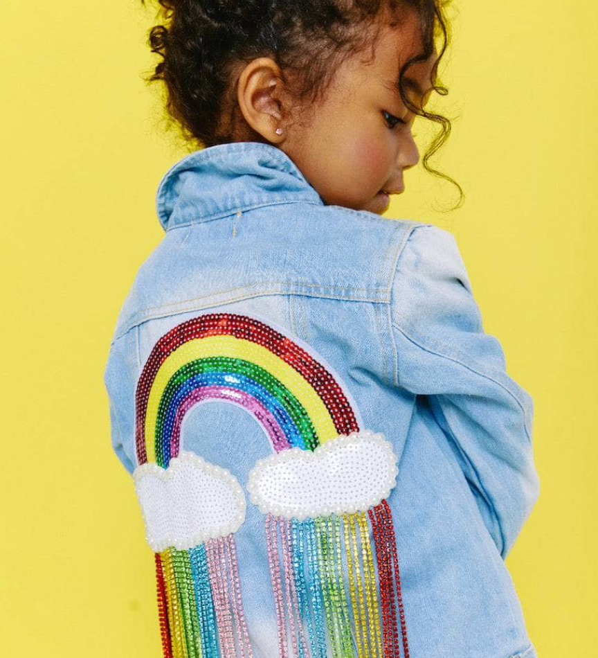 Lola & the Boys Crystal Rain Denim Jacket Skipper & Scout 