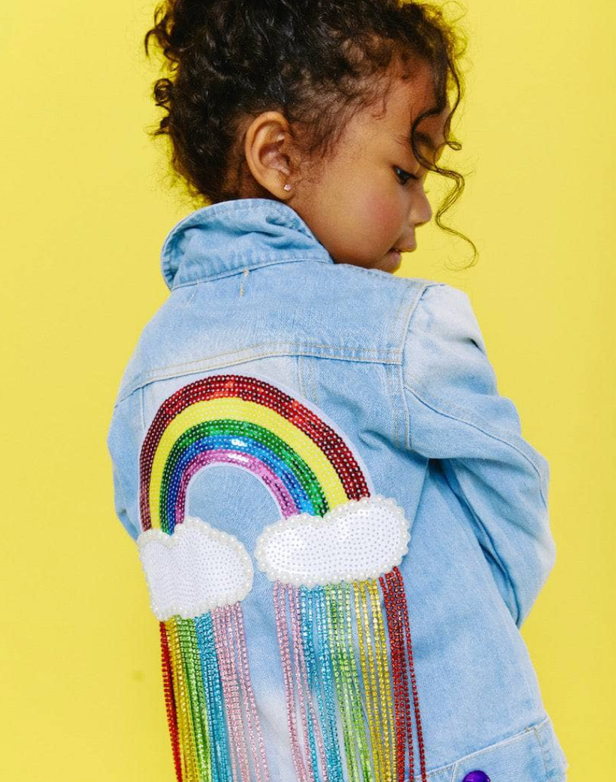 Lola & the Boys Crystal Rain Denim Jacket Skipper & Scout 