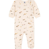 Petit Bateau Figounou Size Zip Printed Footie