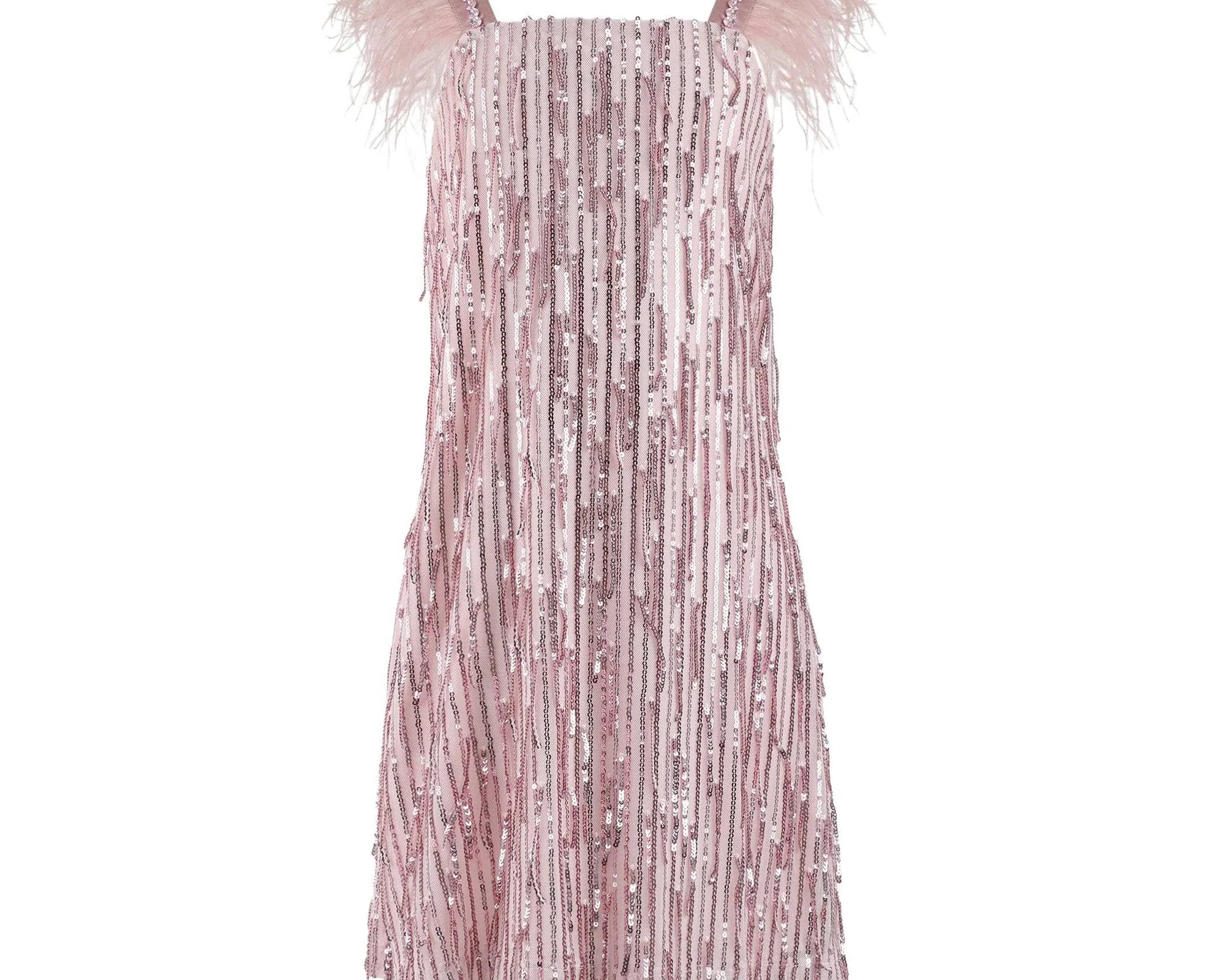 Lola & the Boys Mila Feather Party Dress