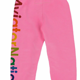 Aviator Nation Kids Sweatpant - Neon Pink