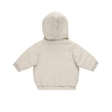 Quincy Mae HOODED WOVEN JACKET