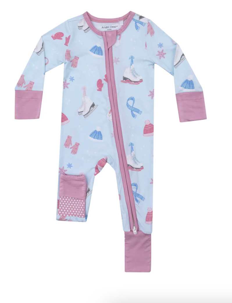 Angel Dear Ice Skating - 2 Way Zipper Romper Skipper & Scout 
