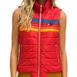 Aviator Nation 5 Stripe Vest - Cherry Barbados