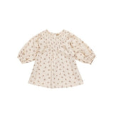 Quincy Mae V SMOCKED DRESS || HOLLY BERRY