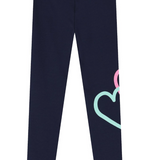 Billieblush Heart Graphic Leggings - Indigo