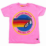 Aviator Nation Kids Tee - Neon Pink