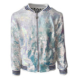 Lola & the Boys Star Sequin Bomber