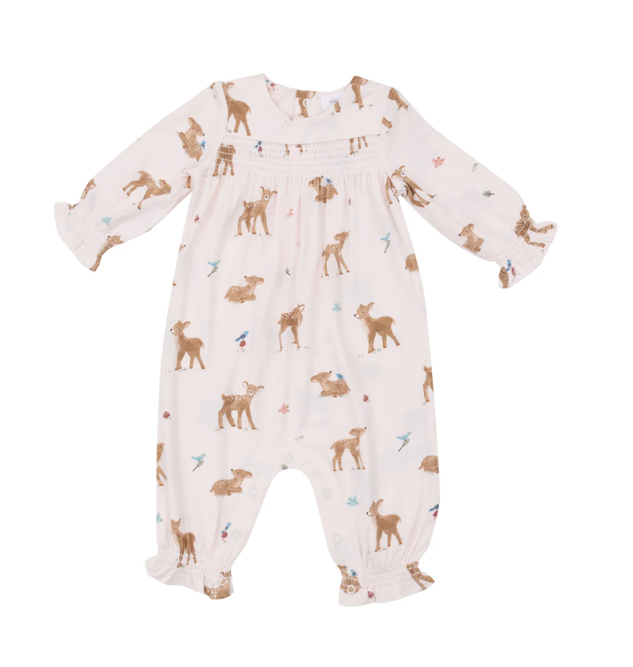 Angel Dear Soft Deer - Smocked Romper Skipper & Scout 