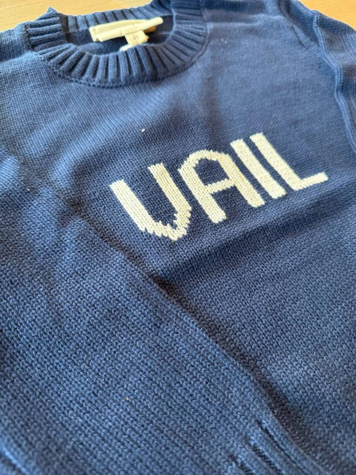 Ellsworth & Ivey Kids Vail Crewneck - Navy/Ivory Skipper & Scout 