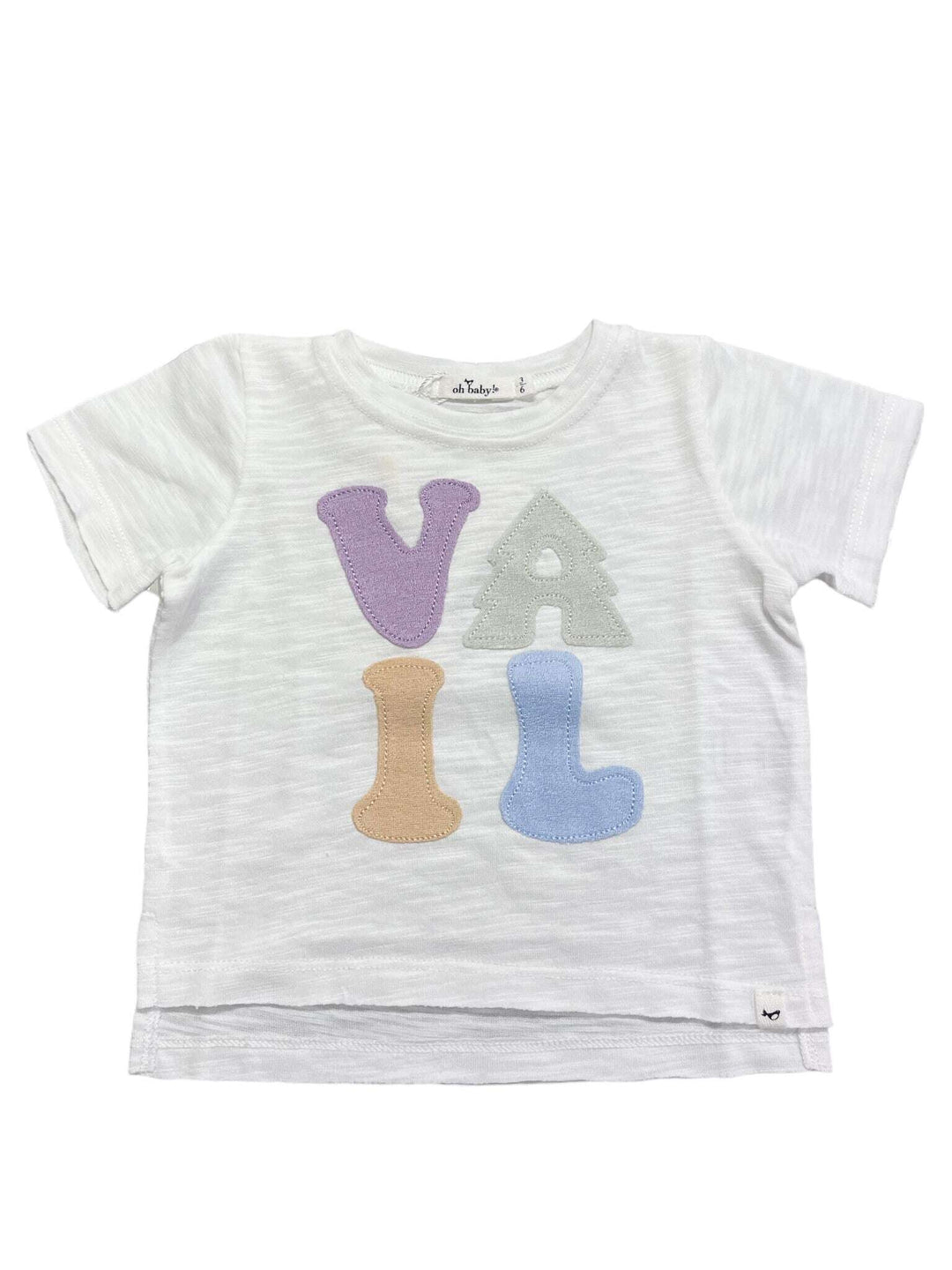 Oh Baby! Vail SS Tee - Cream/Lavender Skipper & Scout 