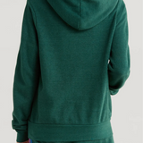 Aviator Nation 5 Stripe Relaxed Zip Hoodie - Forest