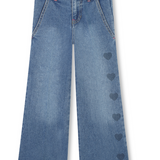 Billieblush Wide Leg Denim Trousers