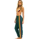 Aviator Nation 5-Stripe Sweatpants - Forest