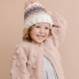 The Blueberry Hill Popcorn Cardigan - Rose