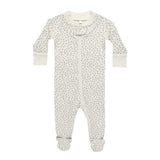 Quincy Mae ZIP LONG SLEEVE SLEEPER FOOTIE || SCATTER