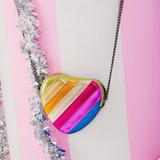 Lola & the Boys Rainbow Heart Purse