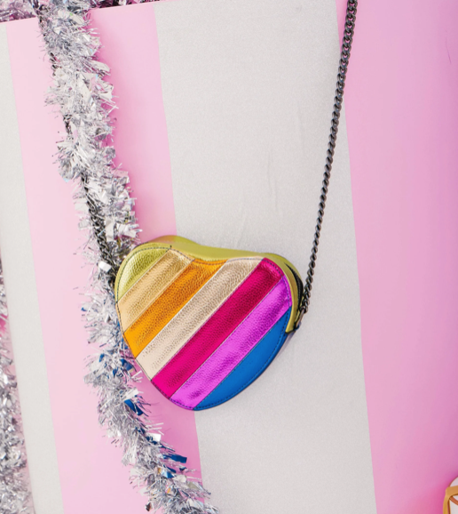Lola & the Boys Rainbow Heart Purse Skipper & Scout 