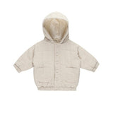 Quincy Mae HOODED WOVEN JACKET