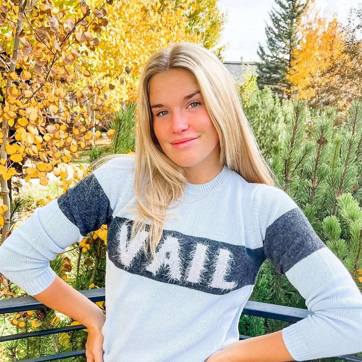 Autumn Cashmere Vail Stripe Crew Skipper & Scout 