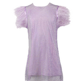 Lola & the Boys Crystal Feather Dress