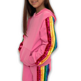 Lola & the Boys Sequin Rainbow Tracksuit