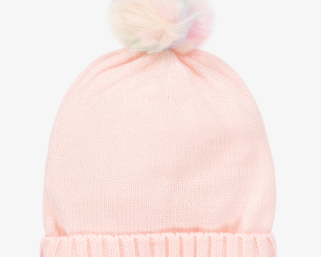 Billieblush Unicorn Pompom Beanie