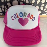 Arnie & Ollie Adult Trucker- Colorado- hot pink