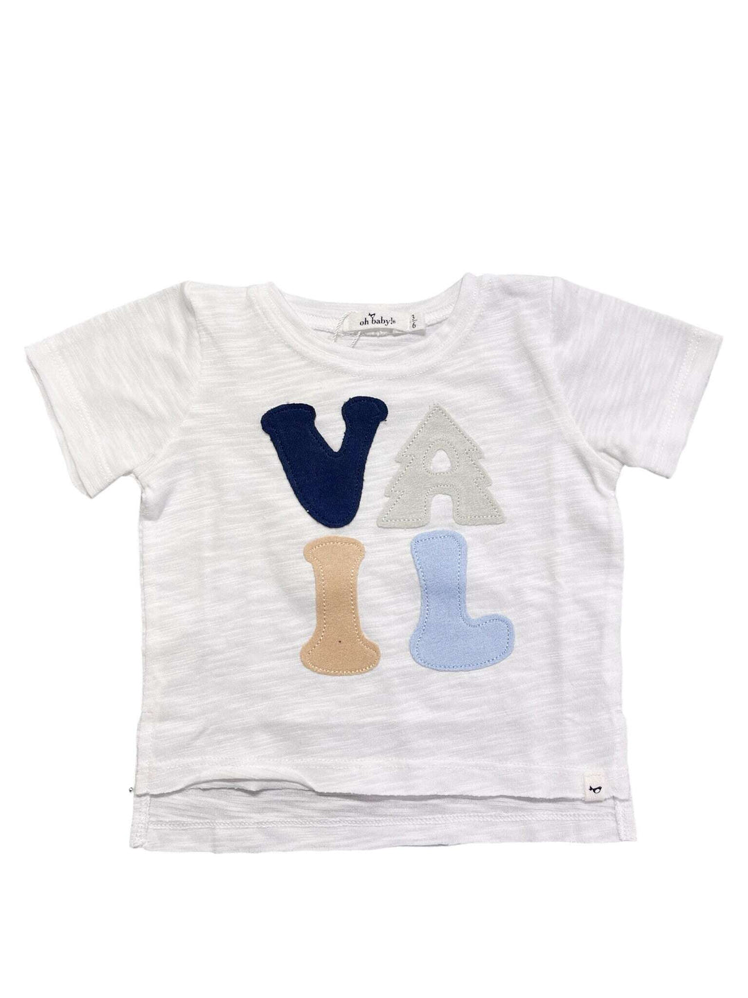 Oh Baby! Vail SS Tee - Cream/Blue Skipper & Scout 