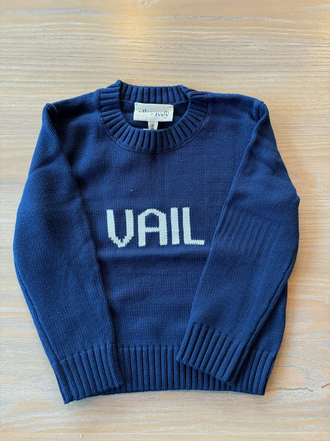 Ellsworth & Ivey Kids Vail Crewneck - Navy/Ivory Skipper & Scout 