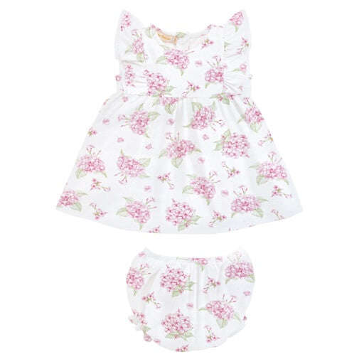 Baby Club Chic Pompous Hydrangeas Dress w Ruffles Printed