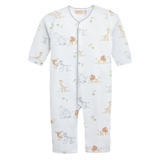 Baby Club Chic safari Adventure Coverall w Piping Printed