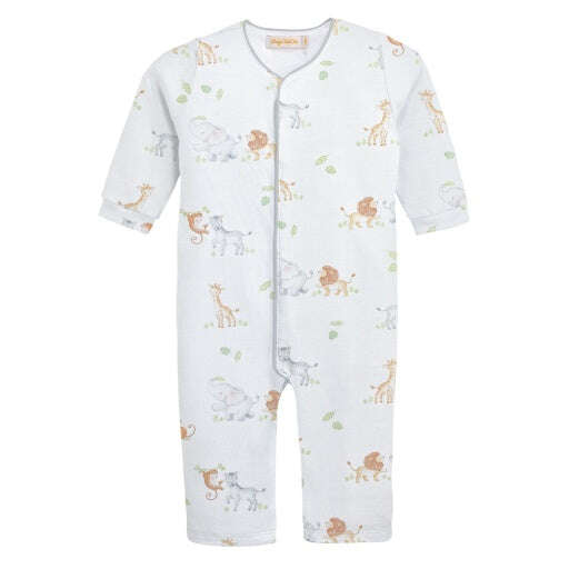 Baby Club Chic safari Adventure Coverall w Piping Printed